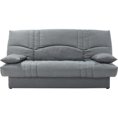 Conforteam Clic clac 3 places THELMA - Tissu Soro gris moyen - Couchage 125x190 cm - L190 x P92 x H96 cm