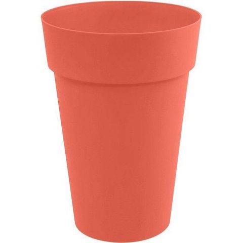 Eda Pot de fleur rond Toscane diamètre 46 x H.65 cm - Orange terre battue