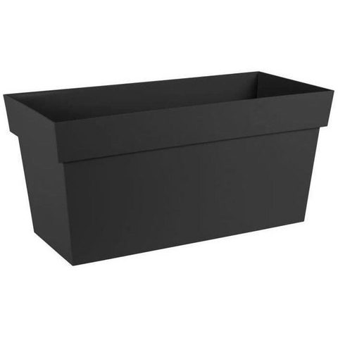 EDA Jardinière Muret à réserve d'eau avec roulettes - Toscane - 74 L - 79 x 35 x H.39 cm