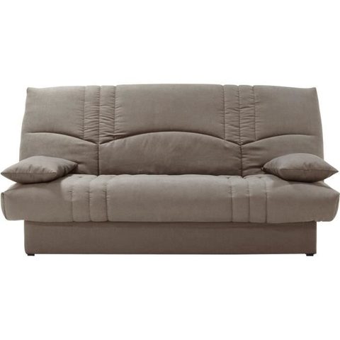 Conforteam Clic clac 3 places THELMA - Tissu Soro taupe - Couchage 125x190 cm - L190 x P92 x H96 cm