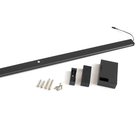 Emuca Barre de penderie Castor LED 858 mm - batterie amovible et détecteur de mouvement