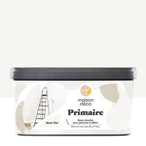 Maison Déco Primaire D'accrochage pour peinture a effet, blanc, 2.500 l