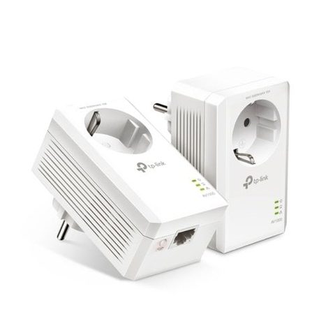 TP-Link Pack de 2 adaptateurs CPL 1000 Mbps avec 1 port Gigabit Ethernet - TL-PA7017 KIT - Blanc