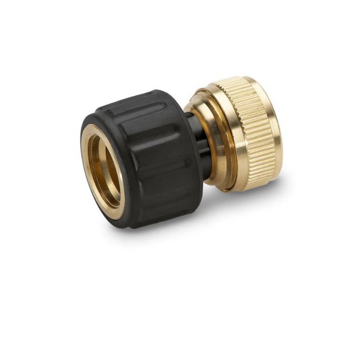 Karcher Raccord rapide laiton pour tuyaux de 19mm Aquastop - 26450180