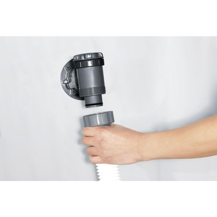 Bestway Tuyau pour pompe de filtration 38 mm Blanc
