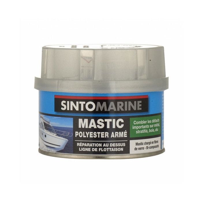 Sinto Mastic armé polyester - 32300 - 290 g - Résistant aux embruns - Sans styrène