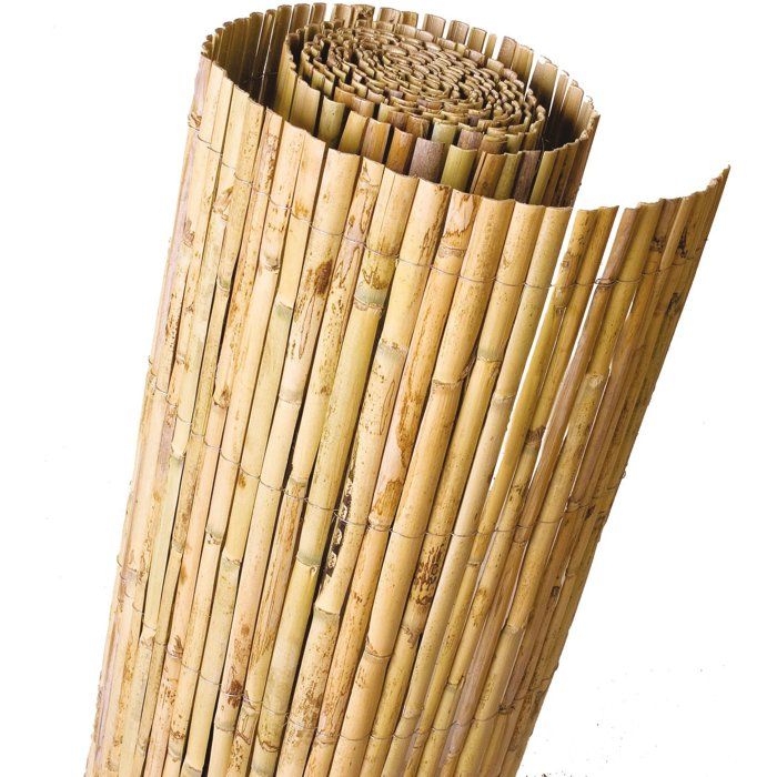 Nature Canisse roseau fendu naturel 1 x 5 m avec occultation 2 sur 5