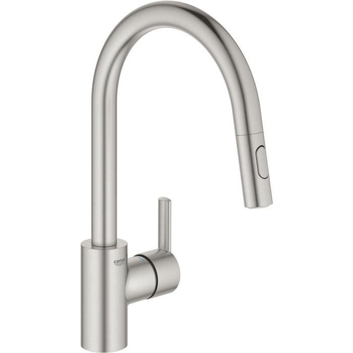 Grohe Mitigeur monocommande Evier Gris