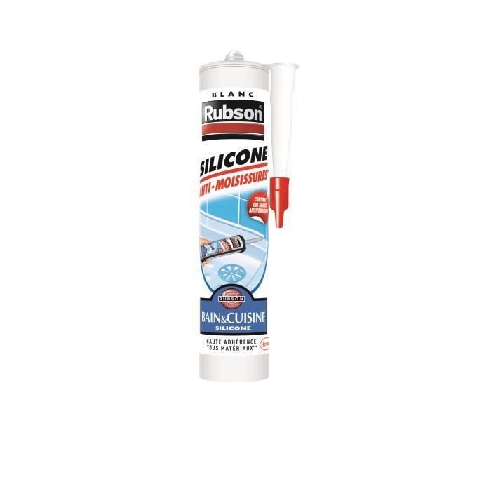 Rubson blanc silicone bain & cuisine pure anti moisissures 280ml