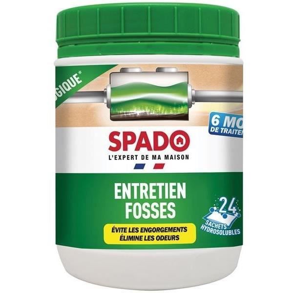 Spado Traitement anti-odeurs activateur fosses septiques boîte de 24
