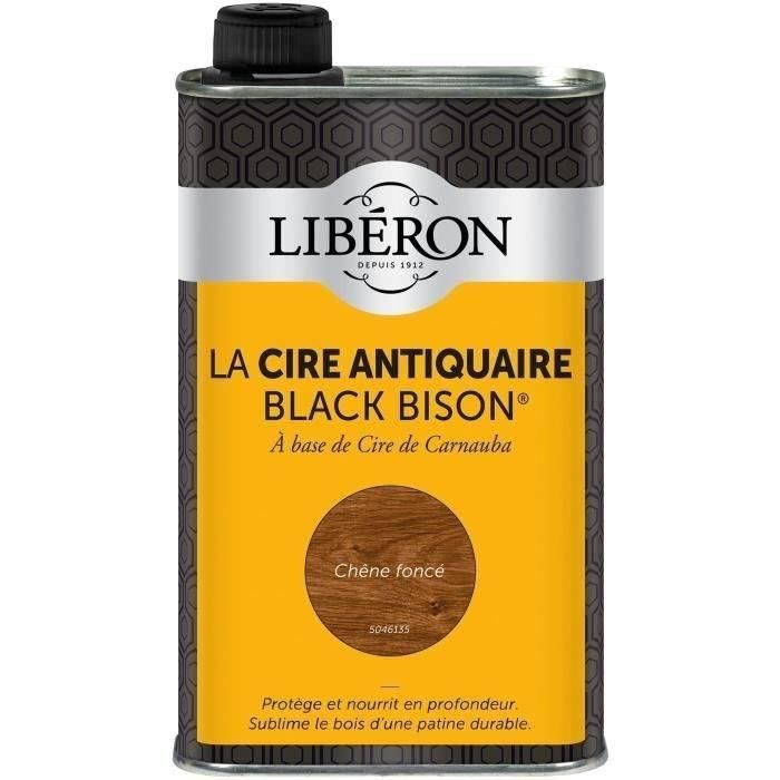 Liberon Cire des antiquaires black bison liquide - chêne foncé - 0.5 L
