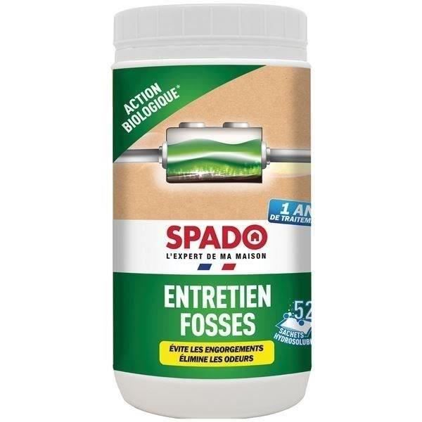 Spado Doses pour entretien des fosses septiques biologique, boîte de 52