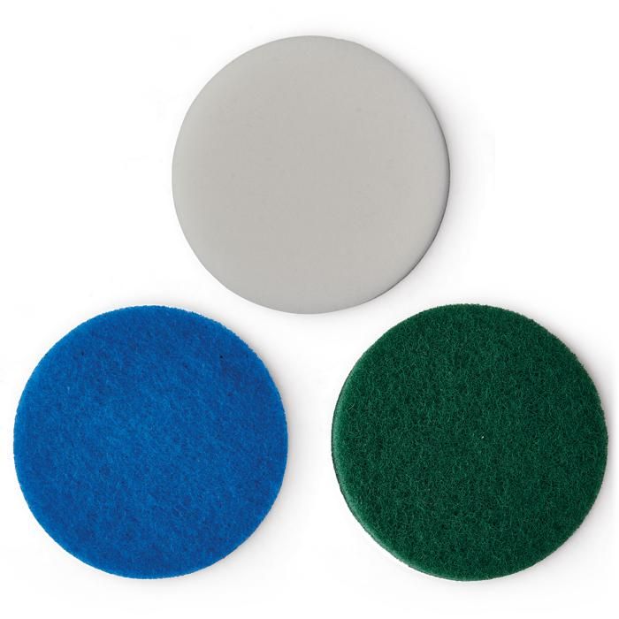 Einhell Set de tampons de nettoyage - PICOBELLA 18/90 - mousse, microfibres, cuisine - D.100mm