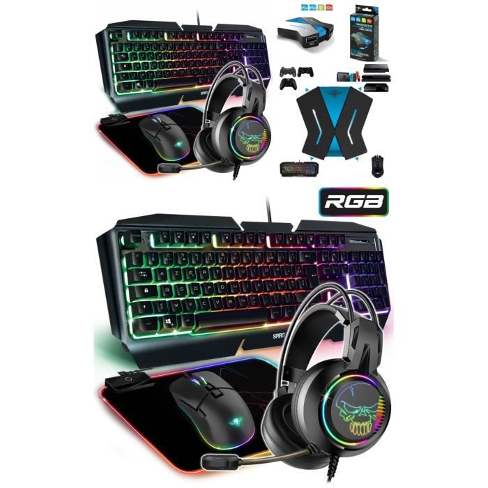 Spirit Of Gamer Pack de périphériques gaming - GAMER PRO-ULTIMATE - MKH5 - RGB - USB - Filaire