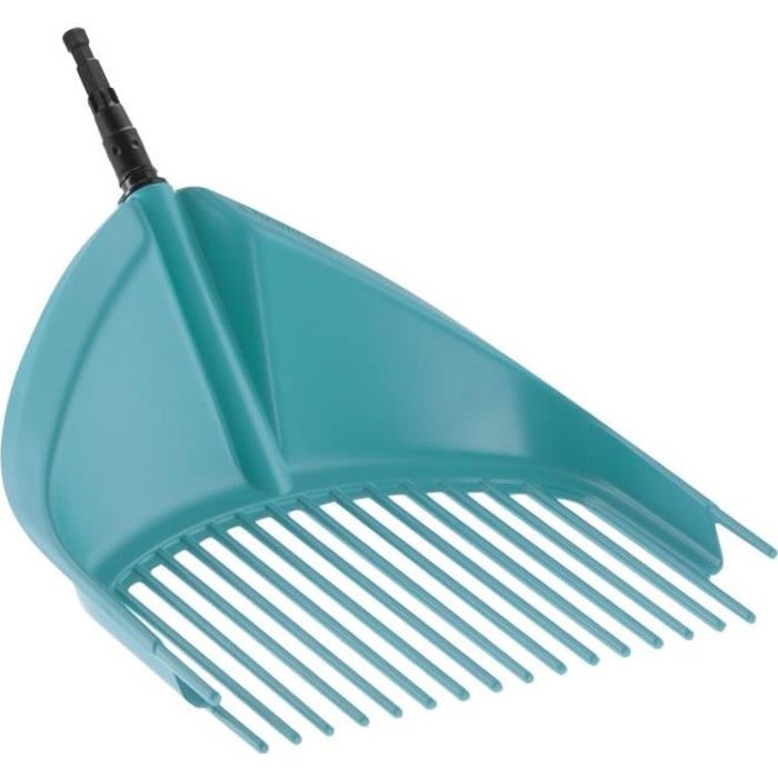Gardena Râteau-pelle 3 en 1 Combisystem® - Plastique solide renforcé - 16 dents - Multi-usages - Garantie 25 ans Bleu