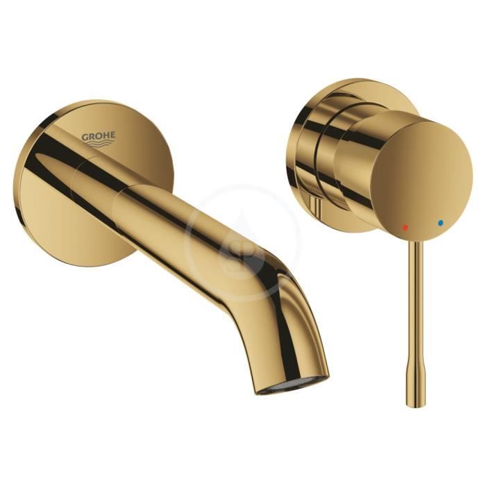 Grohe Mitigeur mural lavabo Essence Taille M Jaune