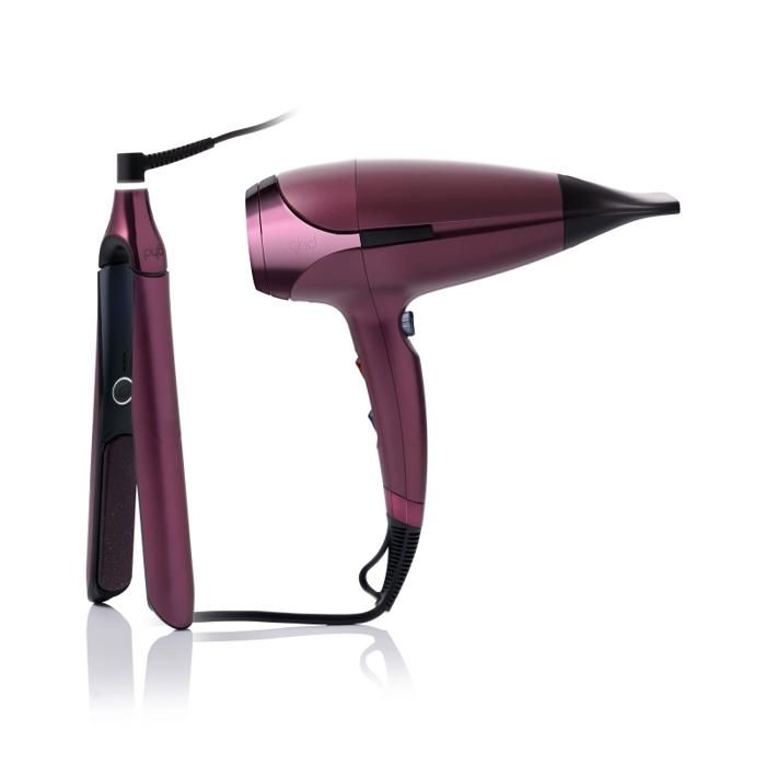 GHD C Lisseur Chronos et Sèche-cheveux Helios - Collection Cherry Chic 99400000566