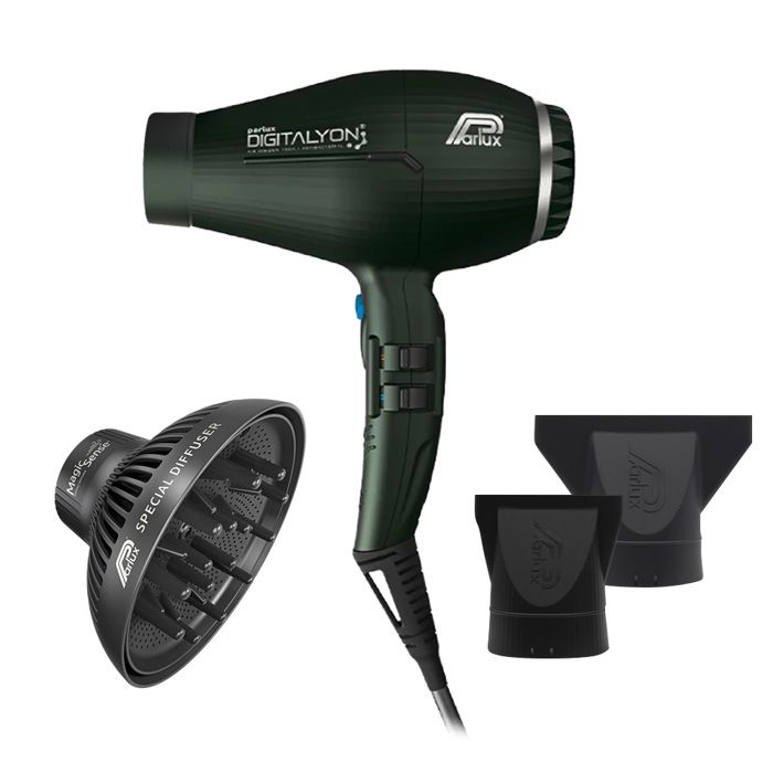 Parlux Digitalyon + Magic Sense sèche-cheveux + diffuseur Silver 1 pcs