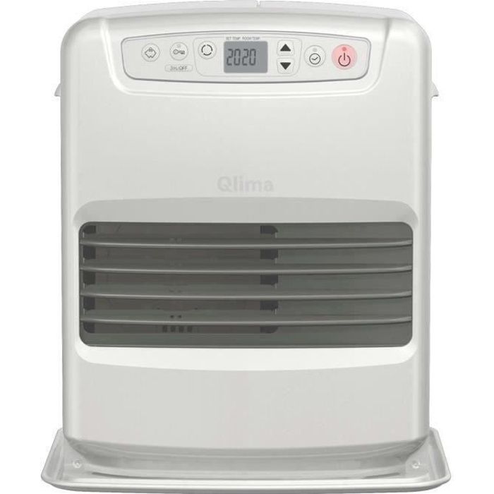 Qlima Poêle à pétrole électronique SRE 3231C2 3 1 KW pour volume 120m3/48m2 système anti odeur régulation température