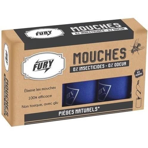 Fury Lot De 4 Rubans Attrape-mouches Sans Odeur