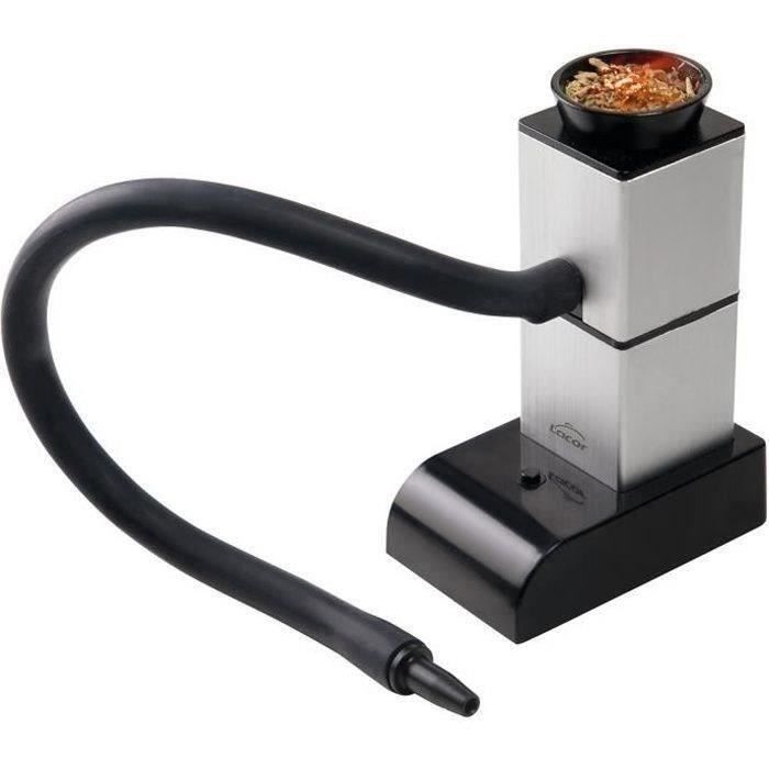Lacor Fumoir pour aliments - En aluminium - Filtre et sac de copeaux de bois inclus