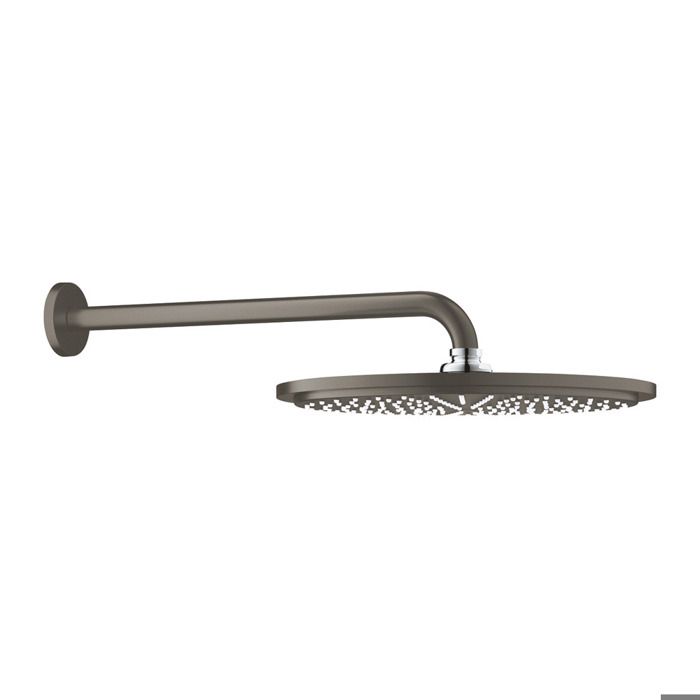 Grohe Douche de tête et bras 380mm 1 jet Rainshower Cosmopolitan 310 - Hard Graphite brossé