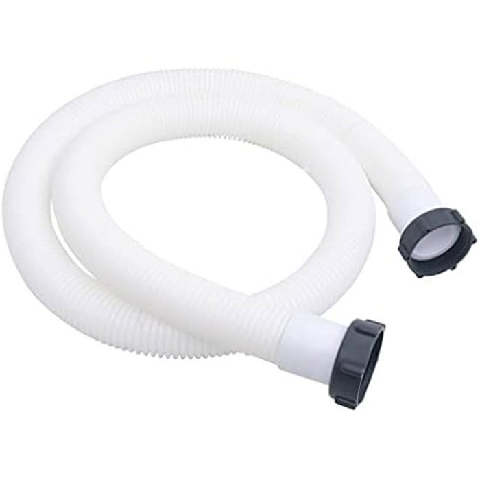 Vidaxl Tuyau de piscine - 180 cm - 38 mm - Plastique - Haute qualité Blanc