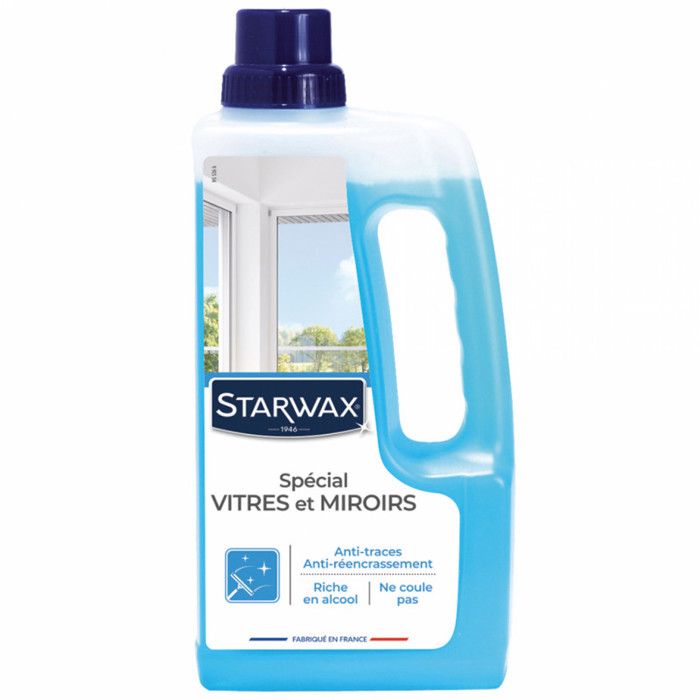Starwax Recharge nettoyant vitres - spécial anti-traces avec alcool - 1 L