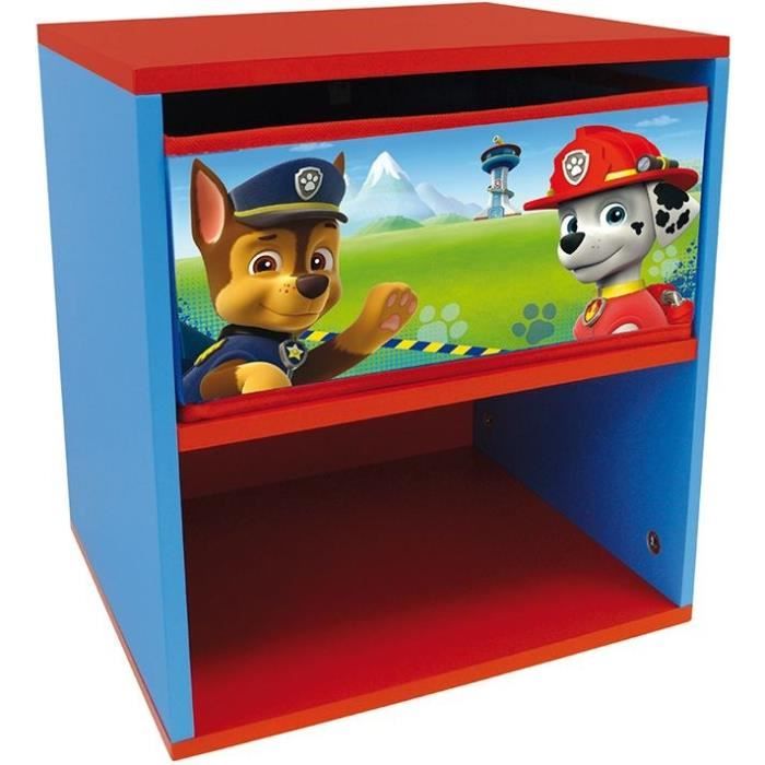 FUN House Table de chevet PATPATROUILLE - Design moderne - Matériaux durables - Espace de rangement