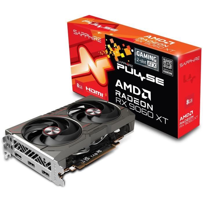 Sapphire Carte Graphique Pulse Rx 9060 Xt 8 Go Gddr6 2-slots