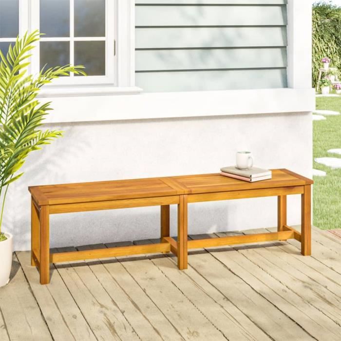 Vidaxl Banc de jardin 150x35x45 cm bois massif dacacia 319420