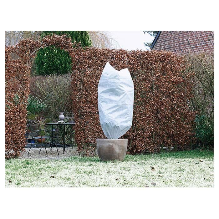 Nature Lot de 2 housse dhivernage 50 g/m² - Ø 75 cm x 1 50 m - Blanc (Lot de 2)
