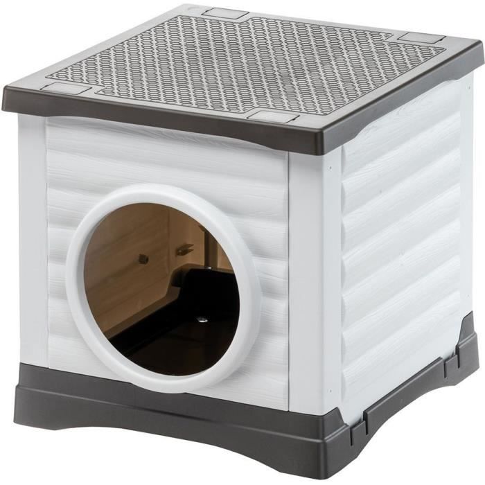 Ferplast Niche extérieure PETVILLA 50 thermoplastique 38,5x43x38,5 cm