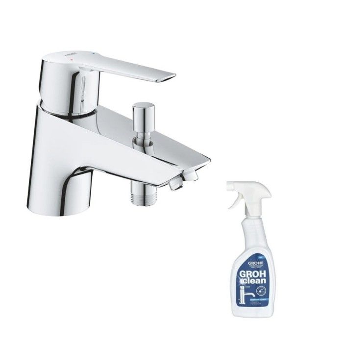 Grohe Mitigeur bain douche mécanique Quickfix Start 2021 + nettoyant GrohClean