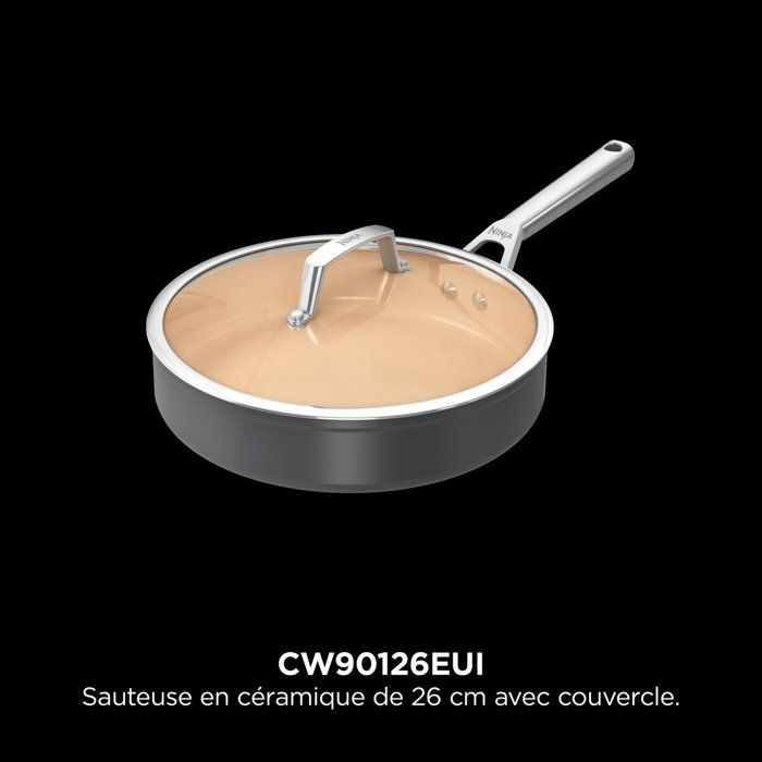Ninja Sauteuse en céramique Extended Life 26 cm | CW90126EUI | par SharkNinja