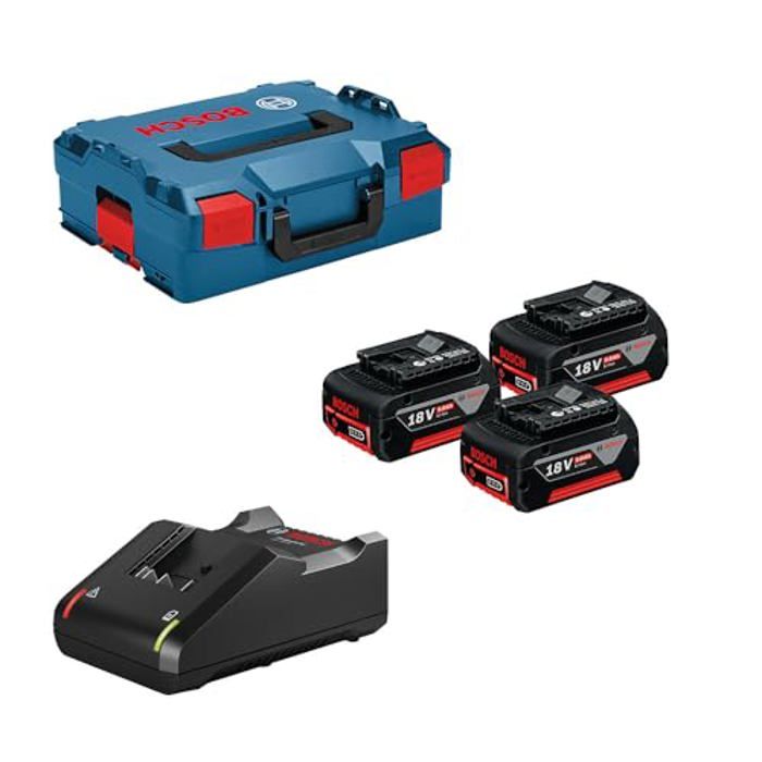 Bosch Ensemble d'accessoires 0615990L3T; 18V; 3x5 0 Ah + Chargeur GAL18V-40 pour outils sans fil