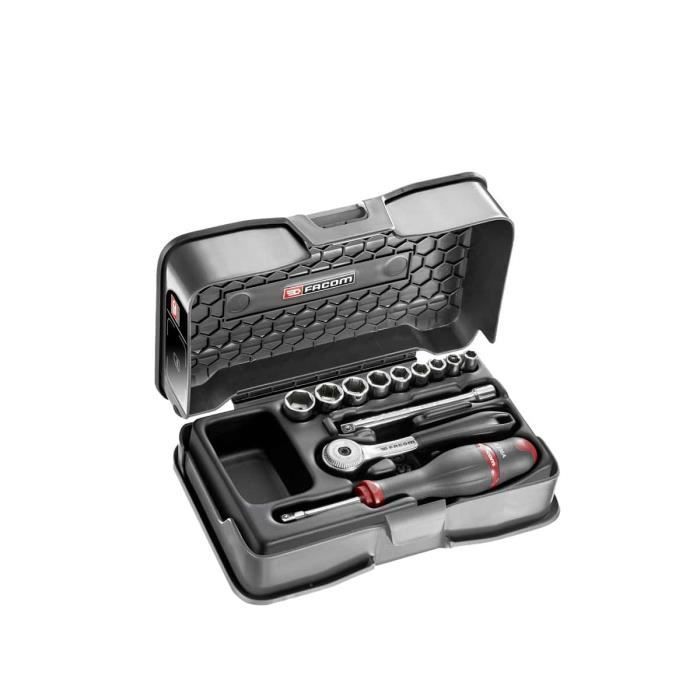 Facom C de Douilles 1/4" 6 Pans 12 Pcs