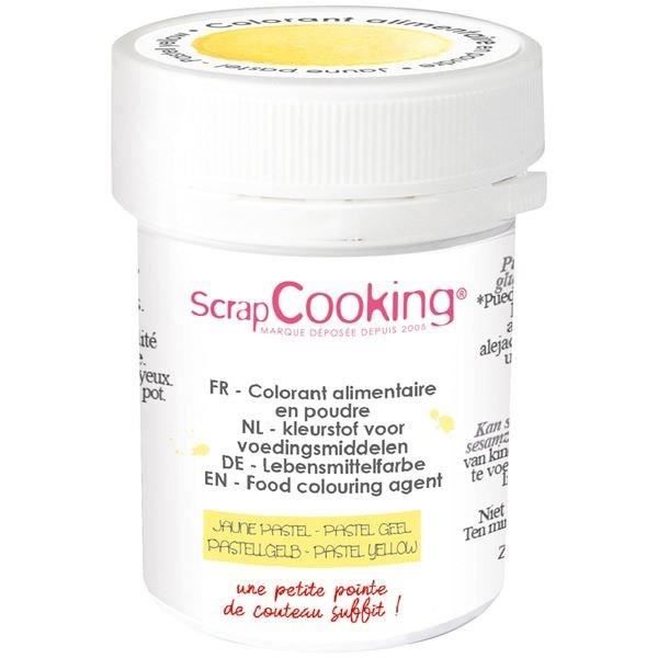 Scrap Cooking Colorant alimentaire en poudre - Pot 5g - Jaune pastel