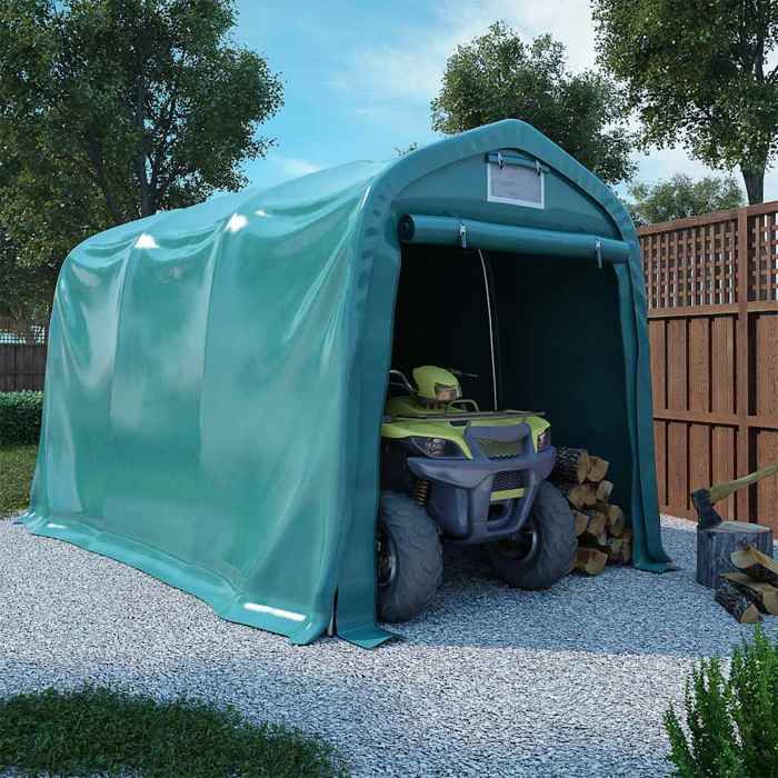 Vidaxl Tente de garage PVC 2 4x3 6 m Vert 3056432