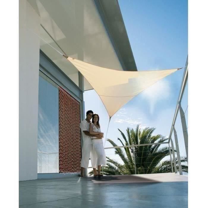 Jardiline Voile ombrage triangulaire Serenity - 5x5 m - Polyester - Protection anti-UV
