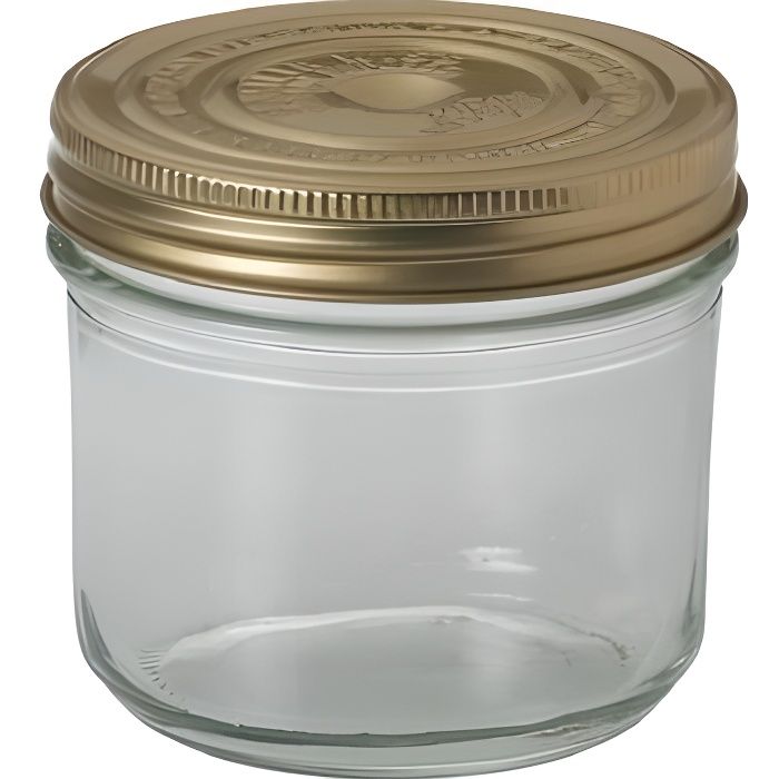 LE Parfait 1659602 Lot de 6 terrines en verre - 500g - D 100 Familia