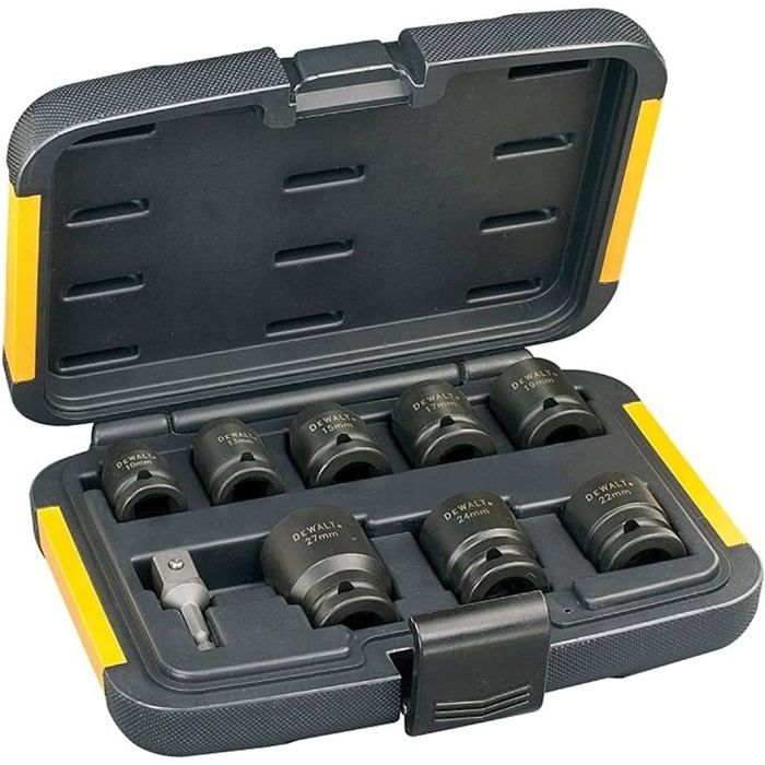 Dewalt Jeu de douilles pour visseuse à chocs DT7507-QZ, 9 pièces