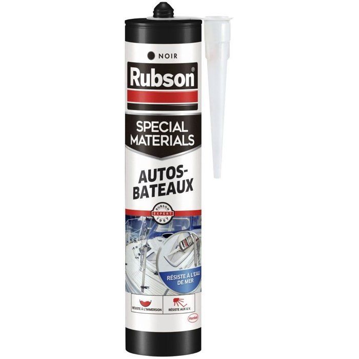 Rubson Mastic - Special Materials Auto-Bateaux - Noir - Cartouche de 280ml