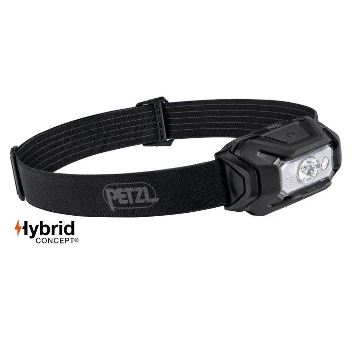 Petzl Lampe frontale - ARIA 1 RGB - 375 Lumens - Portée 70 m - Autonomie max 110 h - Alimentation 3 piles AAA/LR03