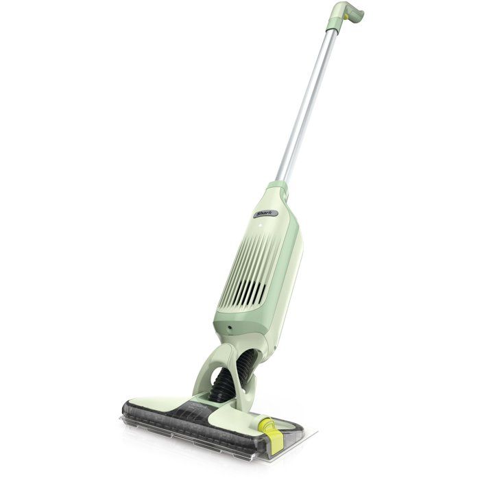 Shark Aspirateur balai sans fil 2-en-1 VacMop - VM200EUGN - Nettoyage par pulvérisation - 152kg - Tampons jetables Vert