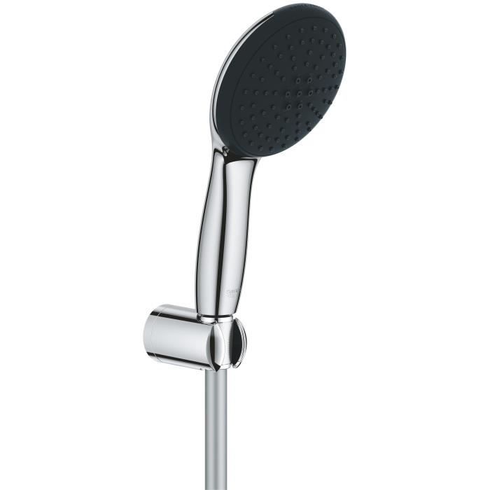 Grohe Ensemble douchette 2 jets + support + flexible chrome, Vitalio Start 110