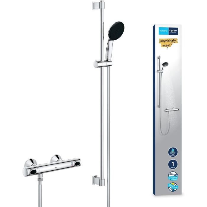 Grohe Ensemble de douche thermostatique Precision Flow 1 jet
