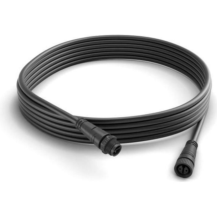 Philips Câble extension Hue Outdoor - 5 m - Noir - Jardin - LED intégrée