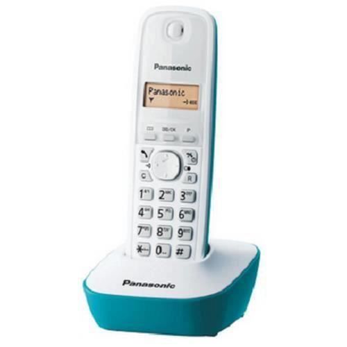 Panasonic KX-TG1611 Téléphone DECT Haut-parleur 50 entrées Identification de lappelant Blanc