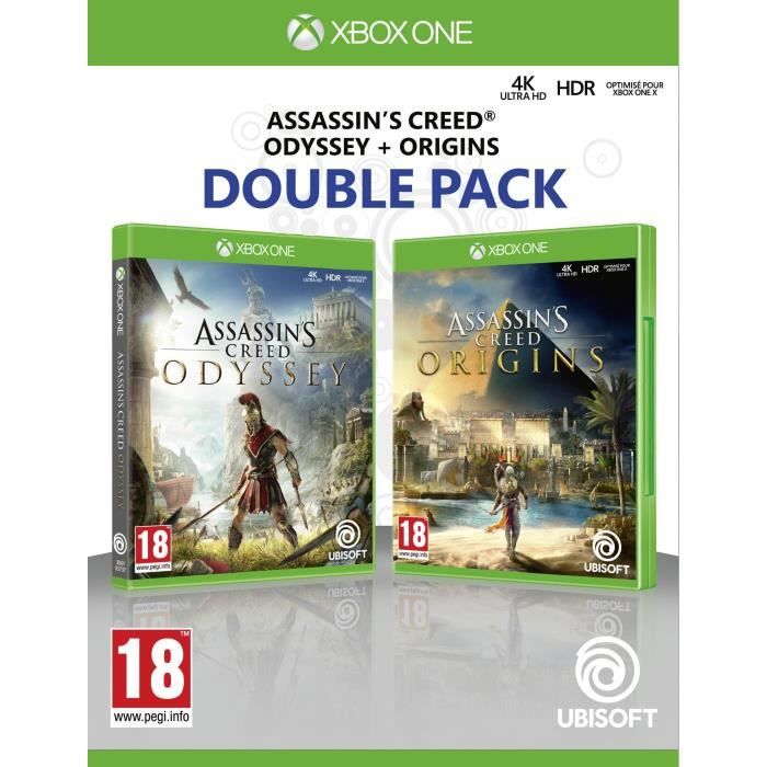 Compilation Assassins Creed Origins + Assassins Creed Odyssey Jeux Xbox One